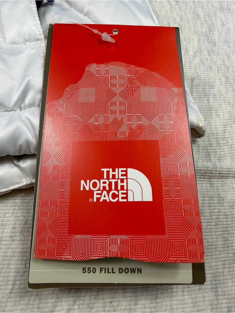 NWT The North Face Aconcagua 550 Goose Down Puffer Vest Women’s Large White Blue - Picture 12 of 13